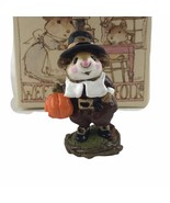 Wee Forest Folk 1984 Peter&#39;s Pumpkin Thanksgiving Mouse Mini Handmade En... - $55.80