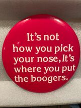 6" Plastic Pink Large Button Nose Picking Pin back or Stand *NEW No Pack... - $10.99