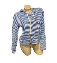 Chaser Blue Striped Zip Up Hoodie Medium NEW NWT - $28.70