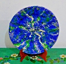 Ceramic 3D Handmade Hand Painted Decorative Plate . Signed. - £23.27 GBP