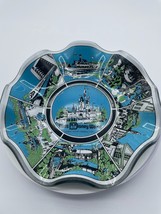 Magic Kingdom Glass Candy Dish Bowl Magic Kingdom Disney World Vintage 1970&#39;s - £7.46 GBP