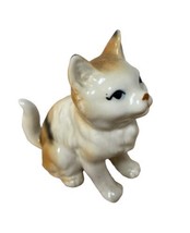 Vintage Ceramic Calico cat figurine  Unmarked No damage 3 inch - $18.34