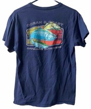 Ocean and Coast Mens Medium Blue T shirt Graphic Fishing Off Short Outfi... - $12.74