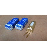 (NEW) (2) EDWARDS 665-B LIGHTED PUSH BUTTONS /6-16 VOLTS /GOLD FINISH W/... - $10.59