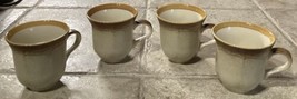 Set Of 4 Vintage Mikasa Whole Wheat Coffee Cups ~ Japan - $9.75