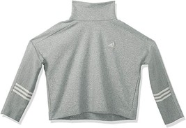 Adidas Women&#39;s Sweatshirt Pullover Blended Fabric Long SleeveTurtleneck ... - $16.35