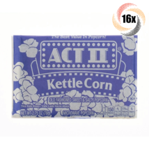 16x Bags Act II Kettle Corn Flavor Microwave Popcorn | 2.75oz | Fast Shi... - £20.12 GBP