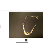 Gold Tone Disc Charm Necklace - €18,76 EUR