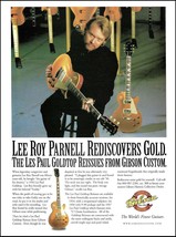 Lee Roy Parnell Gibson Les Paul Gold Top reissue guitar ad 8 x 11 advert... - £3.38 GBP