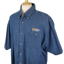 University of Wisconsin Residence Hall Facilities Denim Shirt 3XL Button... - £14.96 GBP