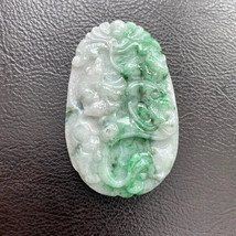 100% A Grade Natural Jade Carving Mouse Loose Pendant Green - £157.44 GBP