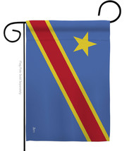 Democratic Republic Of The Congo Garden Flag Nationality 13 X18.5 Double-Sided H - £15.70 GBP