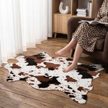 Versatile Cow Print Area Rug for Home Decor - Ideal Gift for All Occasions - $46.48