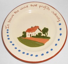 Dartmouth Pottery WASTE NOT WANT NOT Motto Ware PLATE - £19.71 GBP