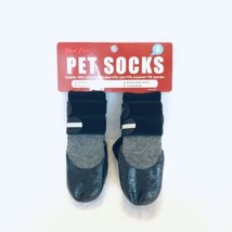 BingPet Pet Socks Non Skid Grey/Black Size Small - £12.60 GBP