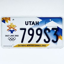 2002 United States Utah Olympic Winter Games Passenger License Plate 799S3 - £17.04 GBP
