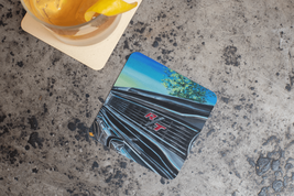 Squared coaster mockup next to a cocktail over a concrete surface 27794 3 thumb200