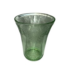 Vintage Hazel Atlas Florentine 1 Green Flat Juice Glass - £11.74 GBP