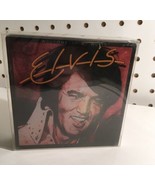 ELVIS PRESLEY SET OF 4 DRINK COASTERS 4&quot; NIB PACIFIC ENTERPRISE GLASS SE... - £18.54 GBP