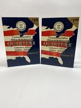 U.S. Commemorative Statehood Quarters 2 Collector&#39;s Albums Vol.II 04-08 NO COIN - £6.61 GBP