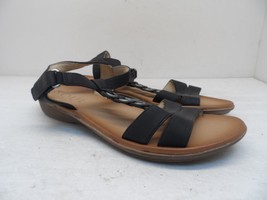 Soul Naturalizer Women&#39;s Shelly Flat Strappy Sandals Black Size 10M - £22.51 GBP