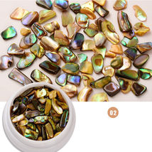 Colorful Gold Shell Fragments Nail Art Decorations Ornaments - £4.33 GBP