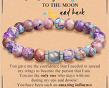 Mothers Day Gifts for Mom, Moonstone Bracelets Gifts for Women Teens Str... - £21.51 GBP