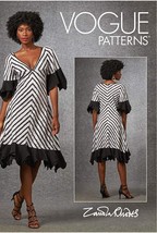 Vogue Sewing Pattern 10455 Misses Dress Size 14-22 Zandra Rhodes - $10.79