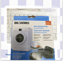 4 Count Idea works JB6368 Washing Machine Anti-Vibration Pads, 1-pack, Black, - £13.74 GBP