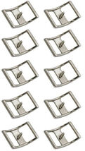 Lot of 10 Conway Buckles 5/8" Nickel Horse Saddle Headstall Reins Tack 4... - $12.86