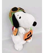 Hallmark Peanuts Flying Ace Halloween 10&quot; Snoopy Sound &amp; Motion- With Tags! - $34.60