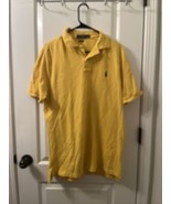Polo Ralph Lauren Men&#39;s Polo Shirt Little Pony Classic Fit Size Medium Gold - $52.47