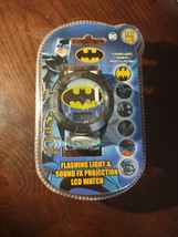 Batman Flashing Light &amp; Sound FX Projection LCD Watch Kids - £34.73 GBP