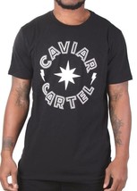 Caviar Cartel Ssur Men&#39;s Black White Star Logo Camiseta C14607668 Nwt - £14.78 GBP