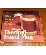 Vintage 1980s Eagle Thermal Travel Mug +Car Door Window Boat Hanger Open... - $34.19 CAD
