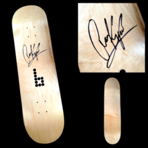 Aaron Kyro Signed Braille Logo Natural Skateboard Autograph 8.25&quot; Auto Deck - £88.21 GBP