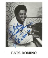 Fats Domino Signed 5x7 B/W Photo - $39.59