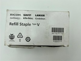 NEW Box of Genuine Ricoh Savin Lanier Refill Staples Type V 601R-EXP 416711 - £34.95 GBP