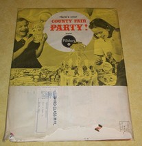 Vtg Pillsbury County Fair Party Kit Mail Order Promo Premium Paper Mask Game Toy - £55.16 GBP
