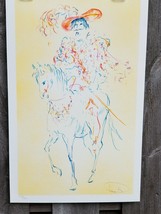 Laszlo Dus The Cavalier Signed numbered Lithograph Horse - £29.80 GBP