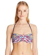 Nanette Lepore Women’s Bandeau Bikini Swimsuit Top, Multi, L $96 - £8.07 GBP