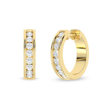 Authenticity Guarantee 
14k Yellow Gold 1Ct TDW Lab Created Round Diamond Row... - £1,262.97 GBP