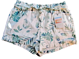 Cali 1850 shorts linen blend Large white  tropical elastic waist inseam ... - $19.55