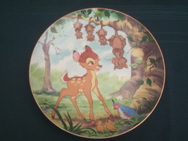 BAMBI&#39;S WOODLAND FRIENDS Collector Plate DISNEY&#39;S BAMBI 1st Edn. Collection - $23.96