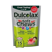 Dulcolax Kids Soft Chews Saline Laxative Watermelon- Constipation 15ct - £20.70 GBP