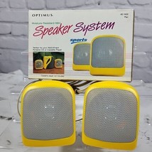 Vintage Optimus 40-1400 Mini Sport Speakers Wired Radio Shack Water Resistant  - £15.63 GBP