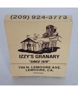 Vintage Matchbook IZZY&#39;S Granary Lemoore Ca Cigarette Matches Struck Mat... - $7.80