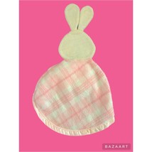 Vintage Fisher Price Pink Plaid Rabbit Bunny Lovey 1979 - £87.04 GBP