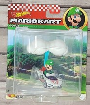 Hot Wheels Mario Kart LUIGI P-Wing + Cloud Glider NEW NIP Nintendo 2020 - £6.33 GBP