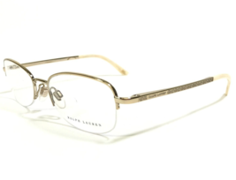 Ralph Lauren Eyeglasses Frames RL5046 9079 Gold Cat Eye Oval Half Rim 51-16-135 - £44.80 GBP